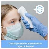 iHealth No-Touch Forehead Thermometer, Digital Infrared Thermometer for Adults and Kids, Touchless Baby Thermometer with 3 Ultra-Sensitive Sensors, Large LED Display and Gentle Vibration Alert (PT3)