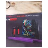 O-CONN Portable Home Gym with Push-up Stand,Handles, Resistance Bands, Pilates Stick, Door Anchors, Multifunctional Full Body Workout Home Fitness Equipment, Burn Fat and Shape Body