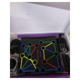 O-CONN Portable Home Gym with Push-up Stand,Handles, Resistance Bands, Pilates Stick, Door Anchors, Multifunctional Full Body Workout Home Fitness Equipment, Burn Fat and Shape Body