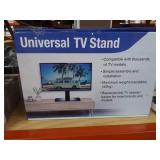 Universal Tabletop TV Stand Base with Swivel Mount for 27 32 37 40 43 46 50 55 inch LCD LED Plasma Flat Screens, Height Adjustable TV Base Replacement,Tempered Glass Base,Holds up to 88lbs