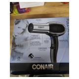 Conair 1875 Watt Full Size Pro Hair Dryer with Ionic Conditioning , Black / Chrome, 1 Count