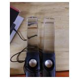 Aolyty Colorful LED Water Speaker with Dancing Fountain Light Show Sound for PC, MP3 Player, Laptops, Smartphone jBlack