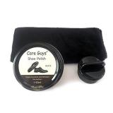 Shoe Polish Wax by Care Guys: Black Wax for Leather Shoes â 2.7oz Cleans, Nourishes & Refines