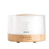 muson Essential Oil Diffuser Sound Machine Combo Diffuser for Aromatherapy Fragrant Oil Cool Mist Humidifier with Natural Sound Music & Warm Night Light, Auto Shutoff, White