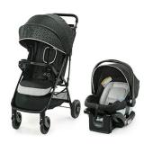 Graco NimbleLite Travel System | Includes Lightweight Stroller and SnugRide 35 Lite Infant Car Seat, Parent Storage, Compact Fold | Lightweight Stroller Under 15 Pounds, Frisco