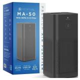 Medify MA-50 Air Purifier with H13 True HEPA Filter with UV | 1100 sq ft Coverage | for Smoke, Smokers, Dust, Odors, Pet Dander | Quiet 99.9% Removal to 0.1 Microns | Black, 1-Pack