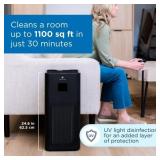 Medify MA-50 Air Purifier with H13 True HEPA Filter with UV | 1100 sq ft Coverage | for Smoke, Smokers, Dust, Odors, Pet Dander | Quiet 99.9% Removal to 0.1 Microns | Black, 1-Pack