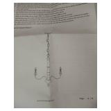 hanging light fixture 2 light brown