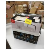 Globe Electric Barden 58" Dark Bronze Floor Lamp with Beige Fabric Shade, 67395