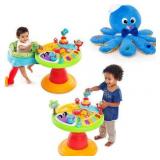 Bright Starts Zippity Zoo 3-in-1 Around We Go with BONUS Octoplush Toy