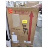 black brush silver bar stool 1only