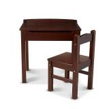 Wooden Lift-Top Desk & Chair - Espresso