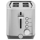 GE - 2-Slice Toaster - Stainless Steel