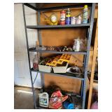 2 Metal Shelves and Contents (see pics for both shelves and contents)