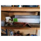 Wooden Shelf with Contents