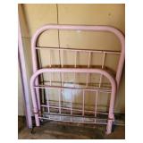Twin Metal Bed Frame (head and footboard and rails)