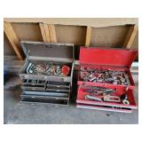 2 Metal Toolboxes with Contents