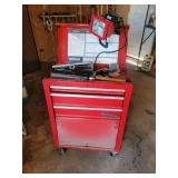 Waterloo Red Toolbox on Wheels with Contents