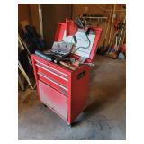 Waterloo Red Toolbox on Wheels with Contents