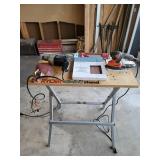 Ryobi Quick Stand Workbench with Black & Decker 1/2" Drill and Black & Decker Mouse Sander