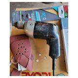 Ryobi Quick Stand Workbench with Black & Decker 1/2" Drill and Black & Decker Mouse Sander