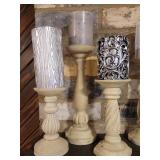 5 Candles and Holders