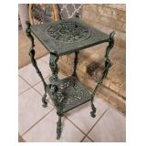 Iron Plant Stand with Faux Ivy Plant