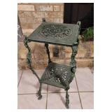 Iron Plant Stand with Faux Ivy Plant