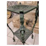 Iron Plant Stand with Faux Ivy Plant