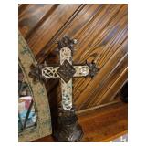 Mirror 23" and Standing Cross 14"