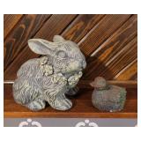 Ceramic Rabbit and Duck Key Holder