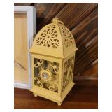 2 Bird Pictures and Metal Birdcage