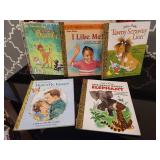 Basket with Golden Books