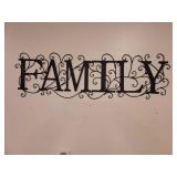 38" FAMILY Wall Hanging and Picture Frame
