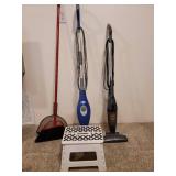 Bissell 3 in 1 Vac, Shark Steam Mop, Broom/Dustpan, and Step Stool