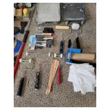 Painting Supplies with Tote Included (Rollers, Brushes, Sanding Blocks, Putty Knives, Paint Pans, and Tote Included)