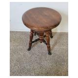Vintage Clawfoot Adjustable Stool