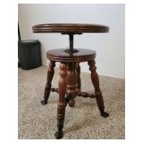 Vintage Clawfoot Adjustable Stool