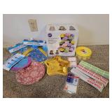 NIB Wilton 3 Tier Dessert Tower, Party Plates, Party Decorations, and New Rolls of Tickets