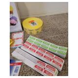 NIB Wilton 3 Tier Dessert Tower, Party Plates, Party Decorations, and New Rolls of Tickets