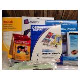 Craft Supplies, Glue Gun and Sticks, Photo Papers and Magnets and supplies