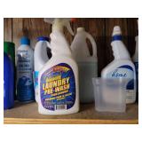 Household Cleaning and Laundry Supplies, Trashcan, Mop Bucket, Iron and Ironing Board (shelf not included) (bring your own boxes)