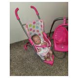 Dolls, Doll Furniture, and Booster Seat