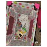 Dolls, Doll Furniture, and Booster Seat