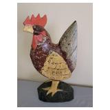 19" Wooden Rooster