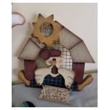 Wooden Rooster Decor