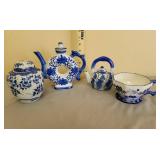 Blue and White Decorative Dishes