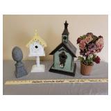 2 Birdhouses and Home Decor