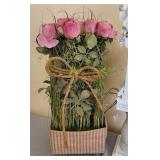 Birdhouse and Floral Decor