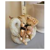 Faux Topiary, Best Friends Picture Frame, and Ceramic Duck Decor